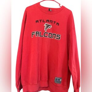 NFL - Atlanta Falcons Spell-Out Crew Neck Sweatshirt 1990s XX-Large